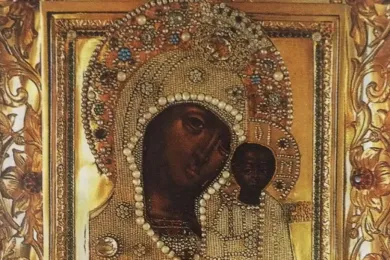 Казанская икона Божией Матери (список) в Елоховском соборе города Москвы