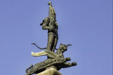 Монумент независимости, площадь Республики, Алма-Ата