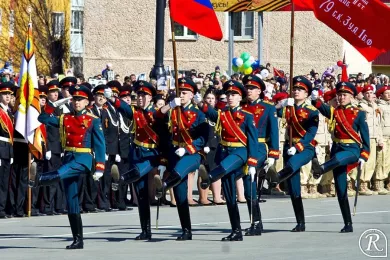 Торжественный Парад Победы 9 мая 2017 в Южно-Сахалинске