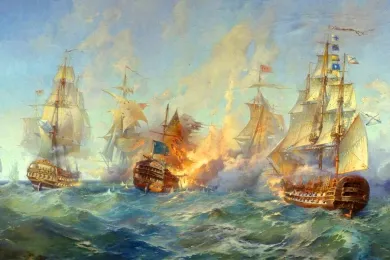 Чесменское сражение в ходе русско-турецкой войны