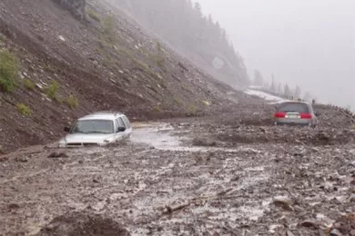 В Крыму сошел мощный грязевой поток в результате продолжительного ливня