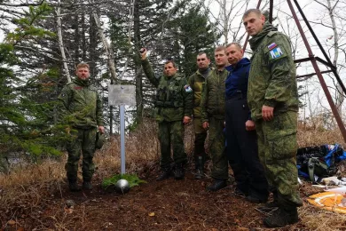 Сахалинцами установлен Памятный Знак на месте гибели военного самолета Ту-16Р