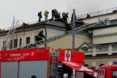 Пожар в Пушкинском музее Москвы