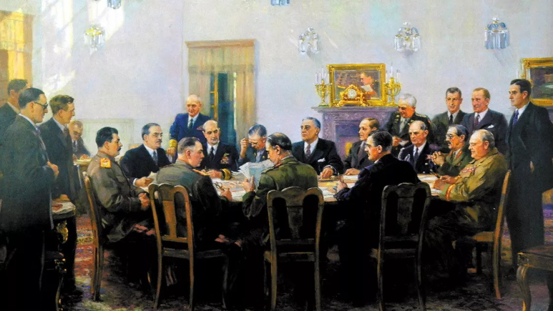 Завершилась Тегеранская конференция большой тройки (01.12.1943)