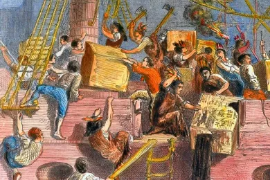 Протест американских колонистов - «Бостонское Чаепитие»