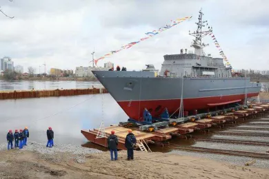 Спущен на воду новейший корабль противоминной обороны «Иван Антонов»