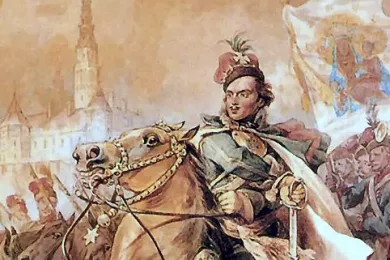 Казимир Пулавский под Ченстоховой. Худ. Юлиуш Коссак (1883)