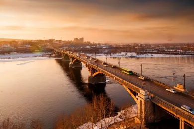 Глазковский мост в Иркутске