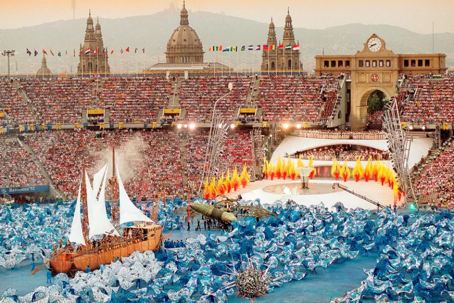 Открылись летние Олимпийские игры 1992 в Барселоне (25.07.1992)