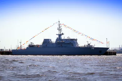 Тральщик «Александр Обухов» прибыл к месту постоянного базирования в Балтийск