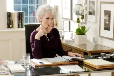 Кадр из х/ф "Дьявол носит Prada"