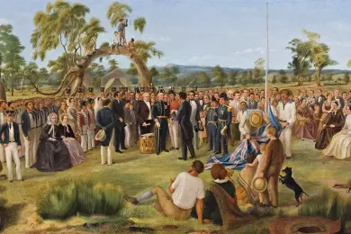 Чарльз Хилл, Провозглашение Южной Австралии, 1836 (1856), Художественная галерея Южной Австралии