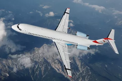 Пассажирский самолет Fokker 100