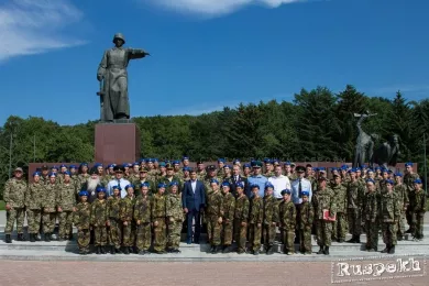 Торжественная церемония закрытия лагеря «Честь имею»