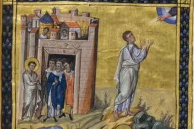 История Ионы (миниатюра Парижской псалтыри)